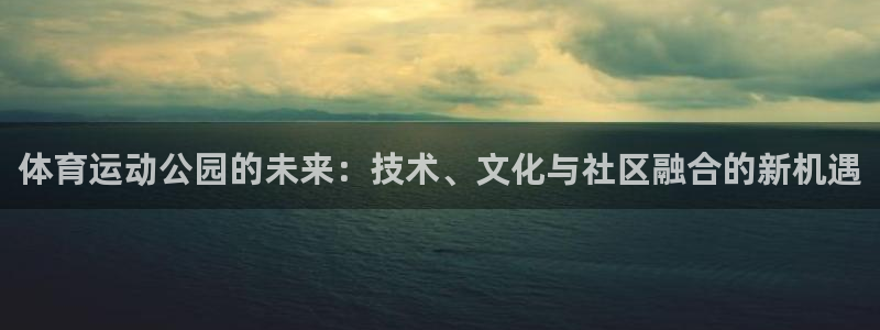 球王会体育：体育运动公园的未来：技术、文化与社区融合的新机遇